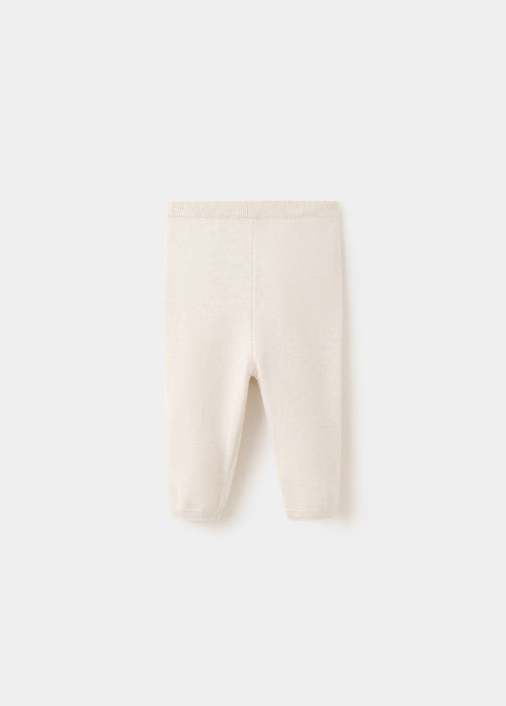 Plain knit leggings — Sand