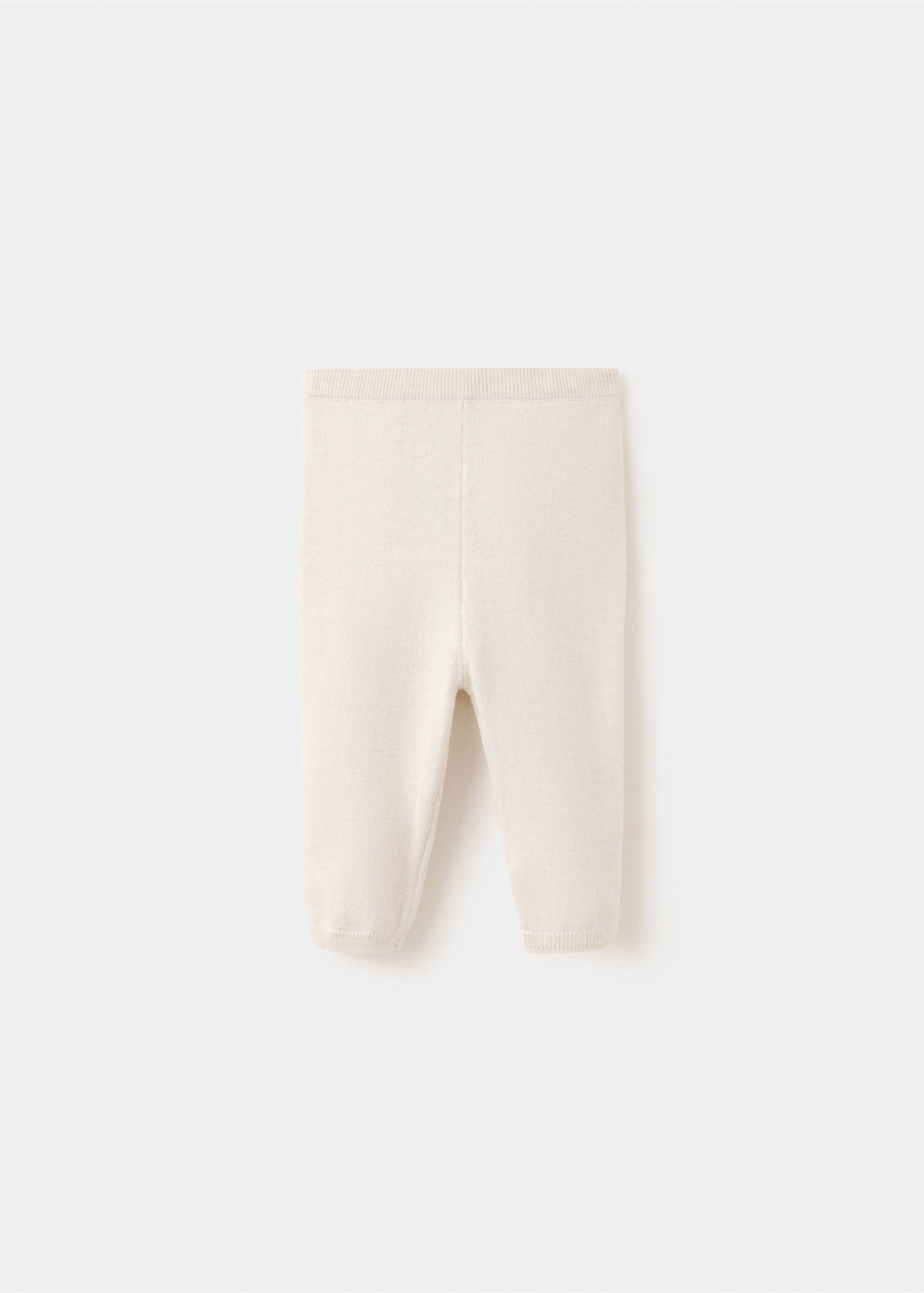 Effen gebreide legging - Artikel zonder model, Zand. Ref: 37093277-00.