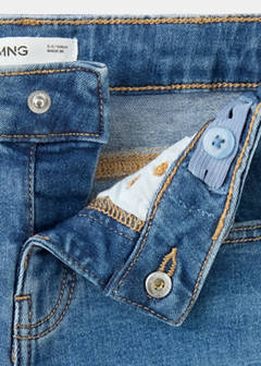 Straight cotton jeans — Medium Blue 2