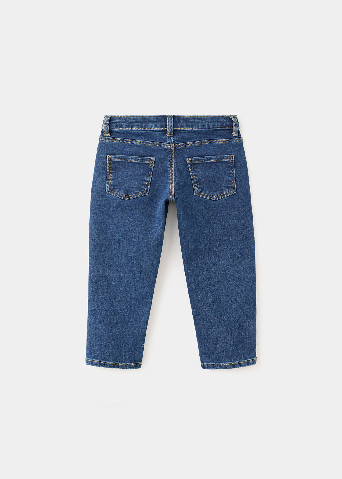 Straight cotton jeans — Dark Blue