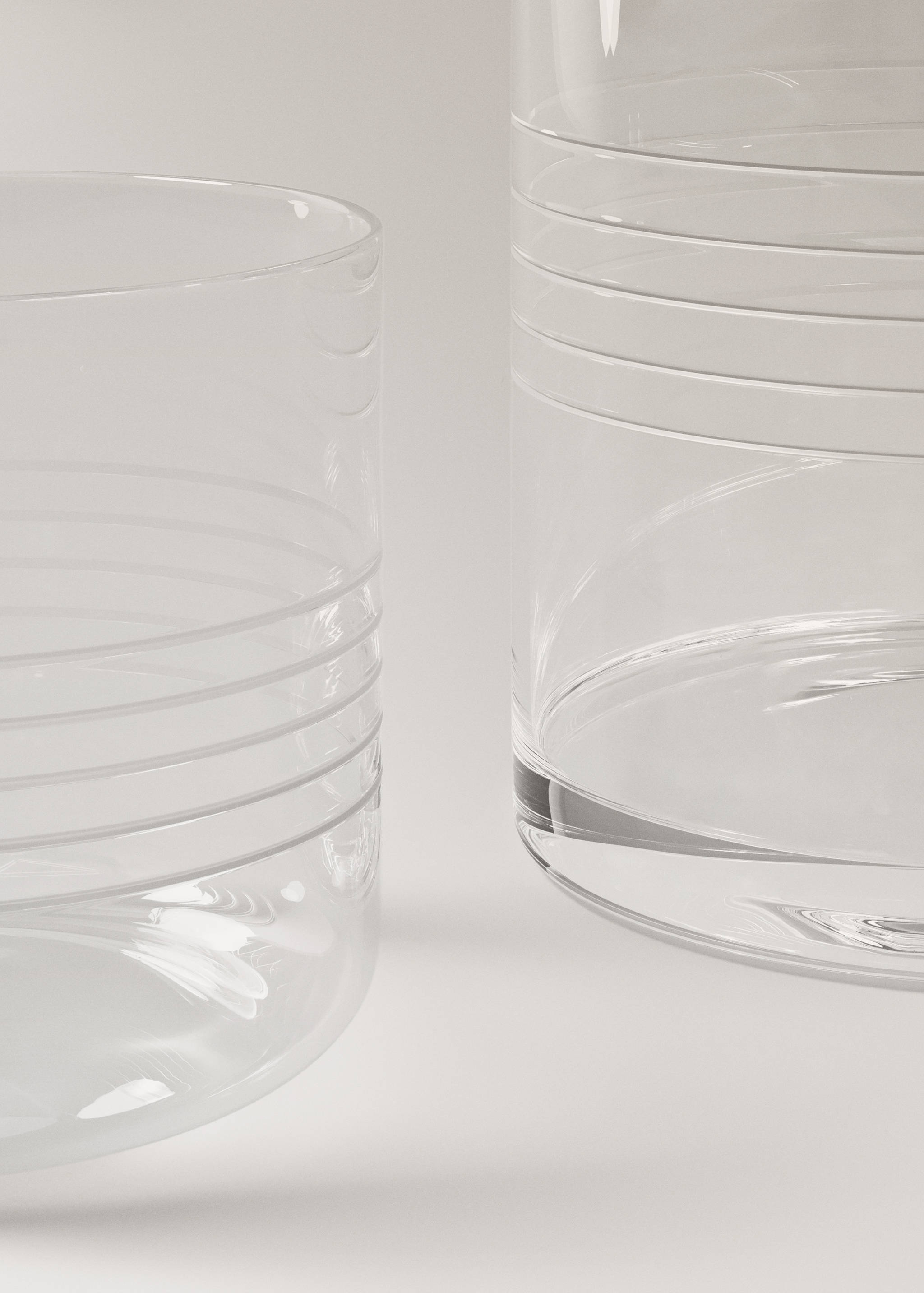 Bouteille en verre rayée - Détail de l'article 2