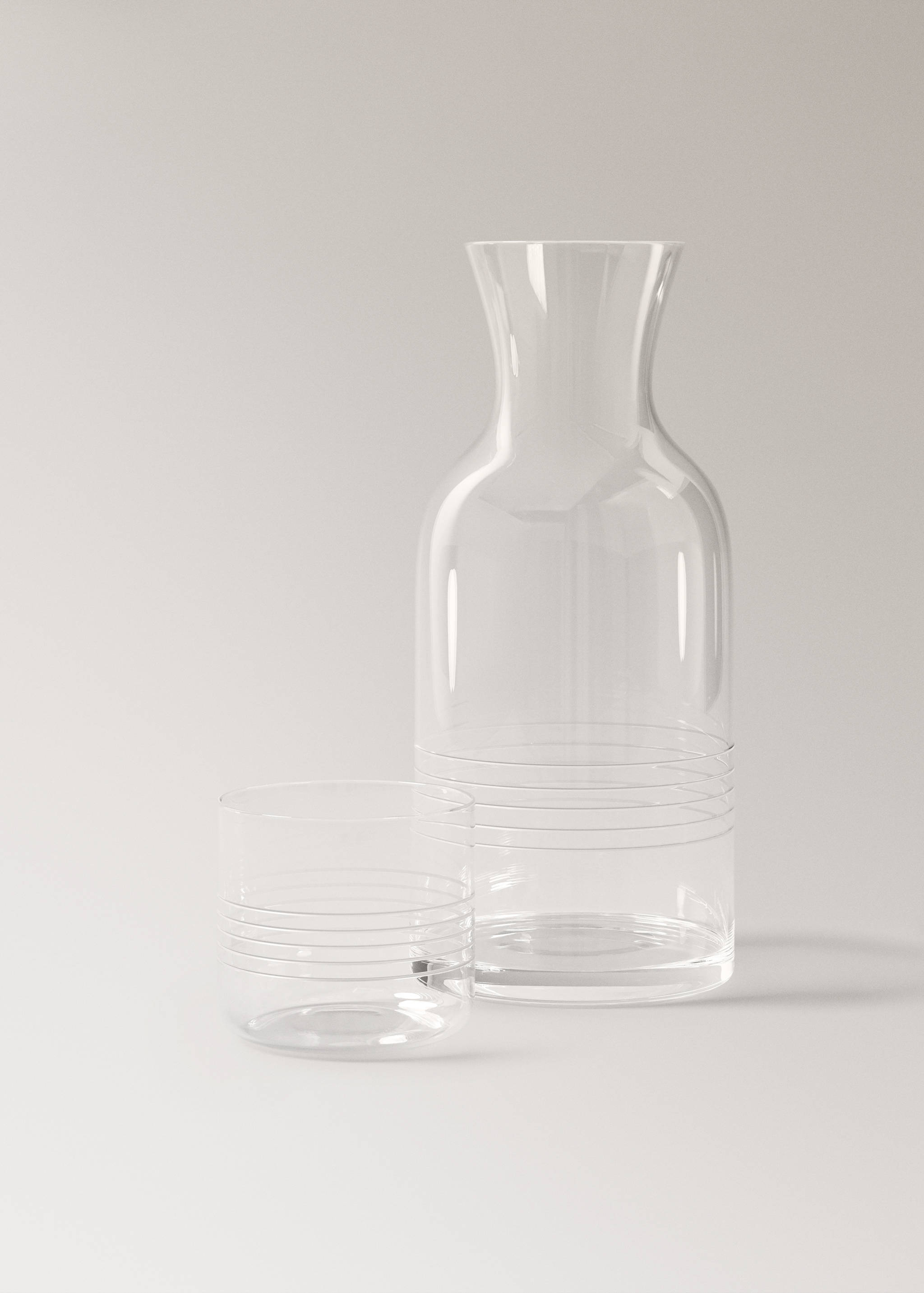 Bouteille en verre rayée - Détail de l'article 3