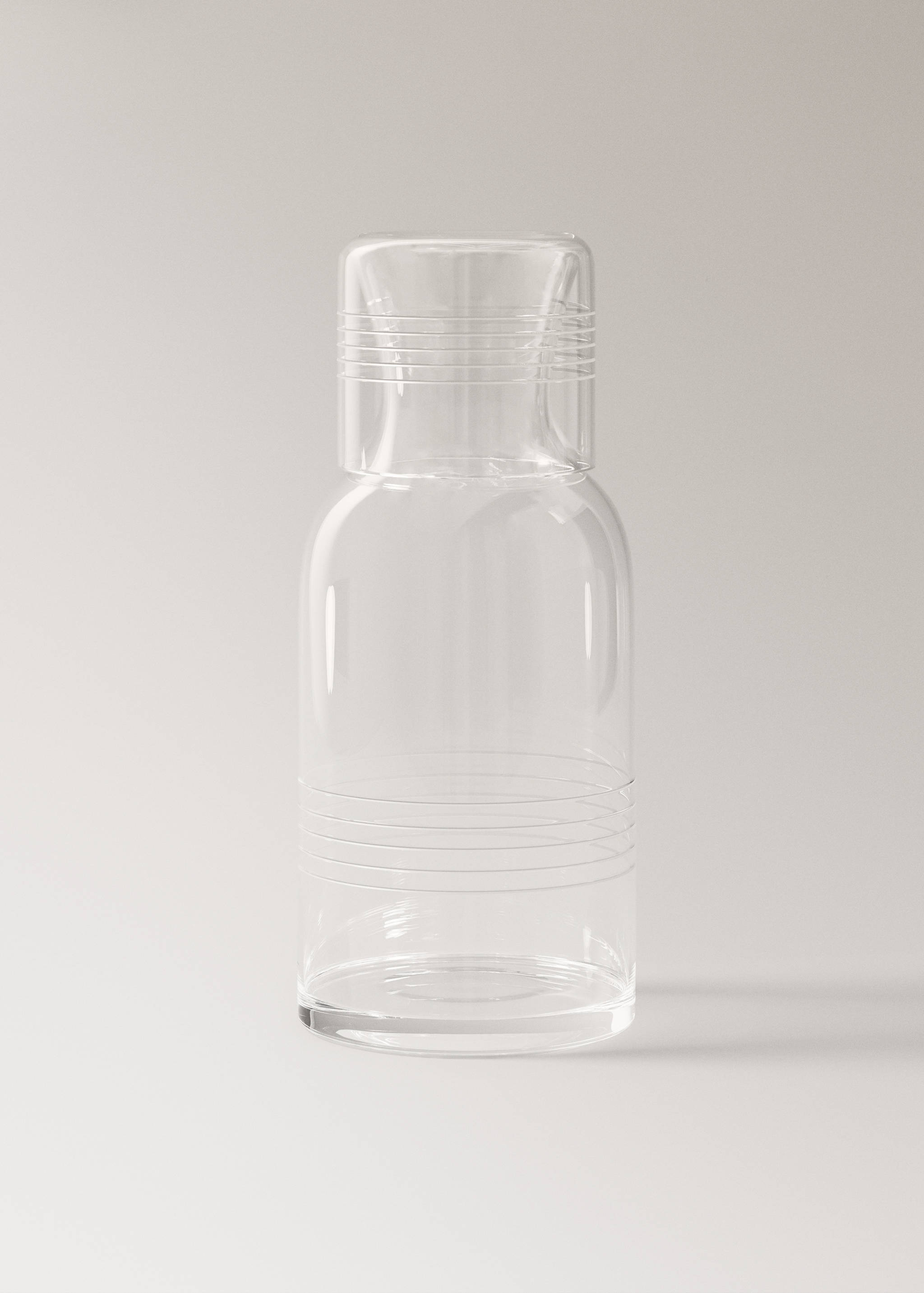 Bouteille en verre rayée - Article sans modèle