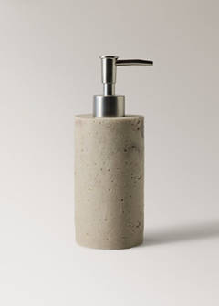 Travertine-effect resin soap dispenser — Sand 5
