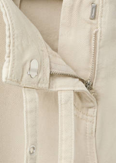 Straight-leg jeans with buckles — Sand 5