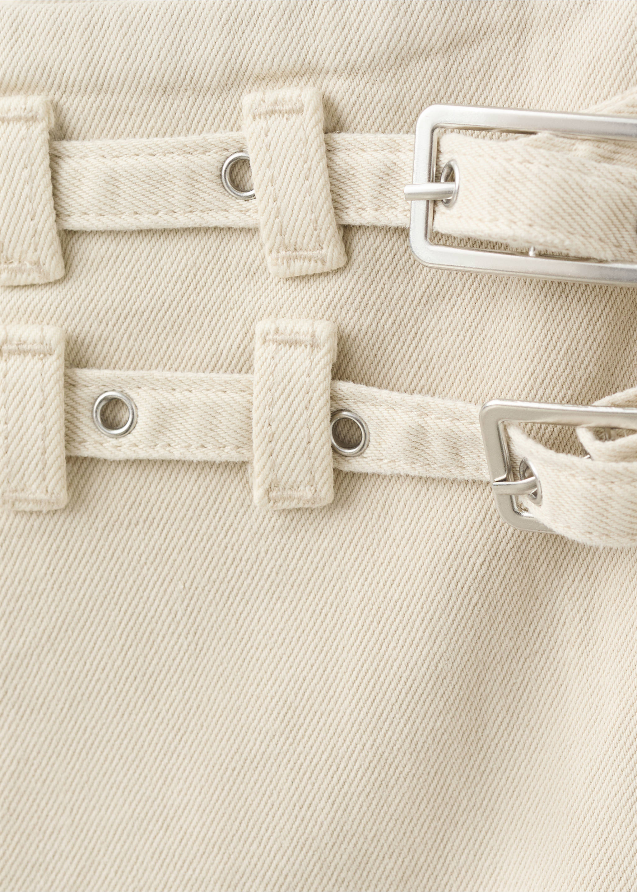 Jeans rectos hebillas - Detalle del artículo 0, Arena. Ref: 37093287-00.