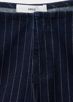 Wide-leg jeans with lurex stripes — Open Blue 4