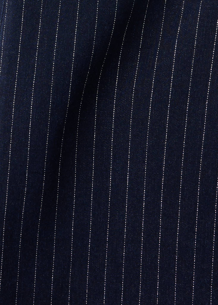 Wide-leg jeans with lurex stripes — Open Blue