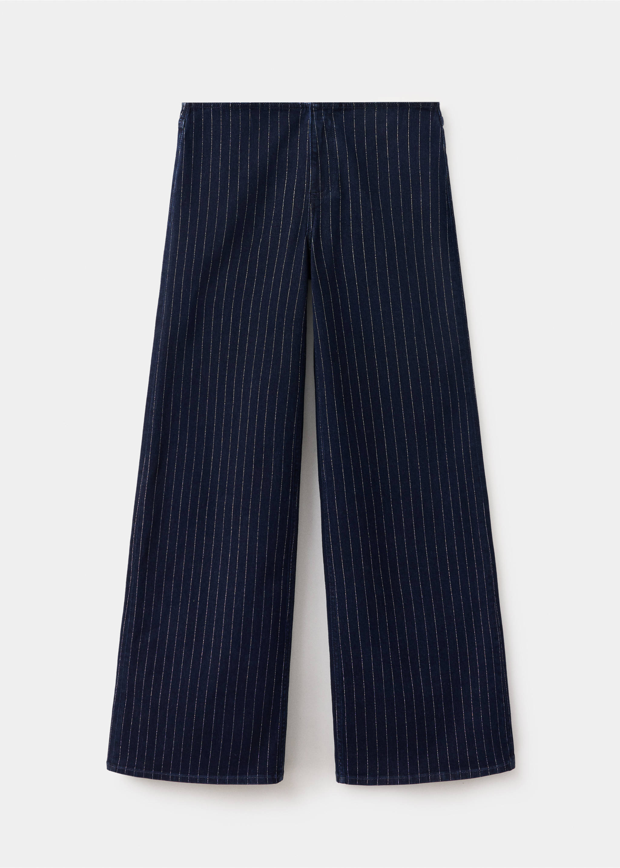 Wide leg striped jeans - Article without model, Open Blue. Ref: 37093289-00.