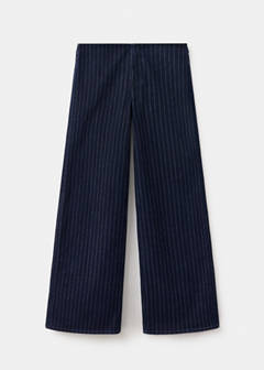 Wide-leg jeans with lurex stripes — Open Blue 3