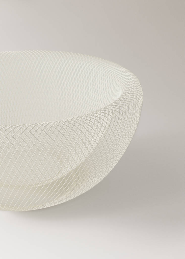 Wrought iron mesh fountain — Off White