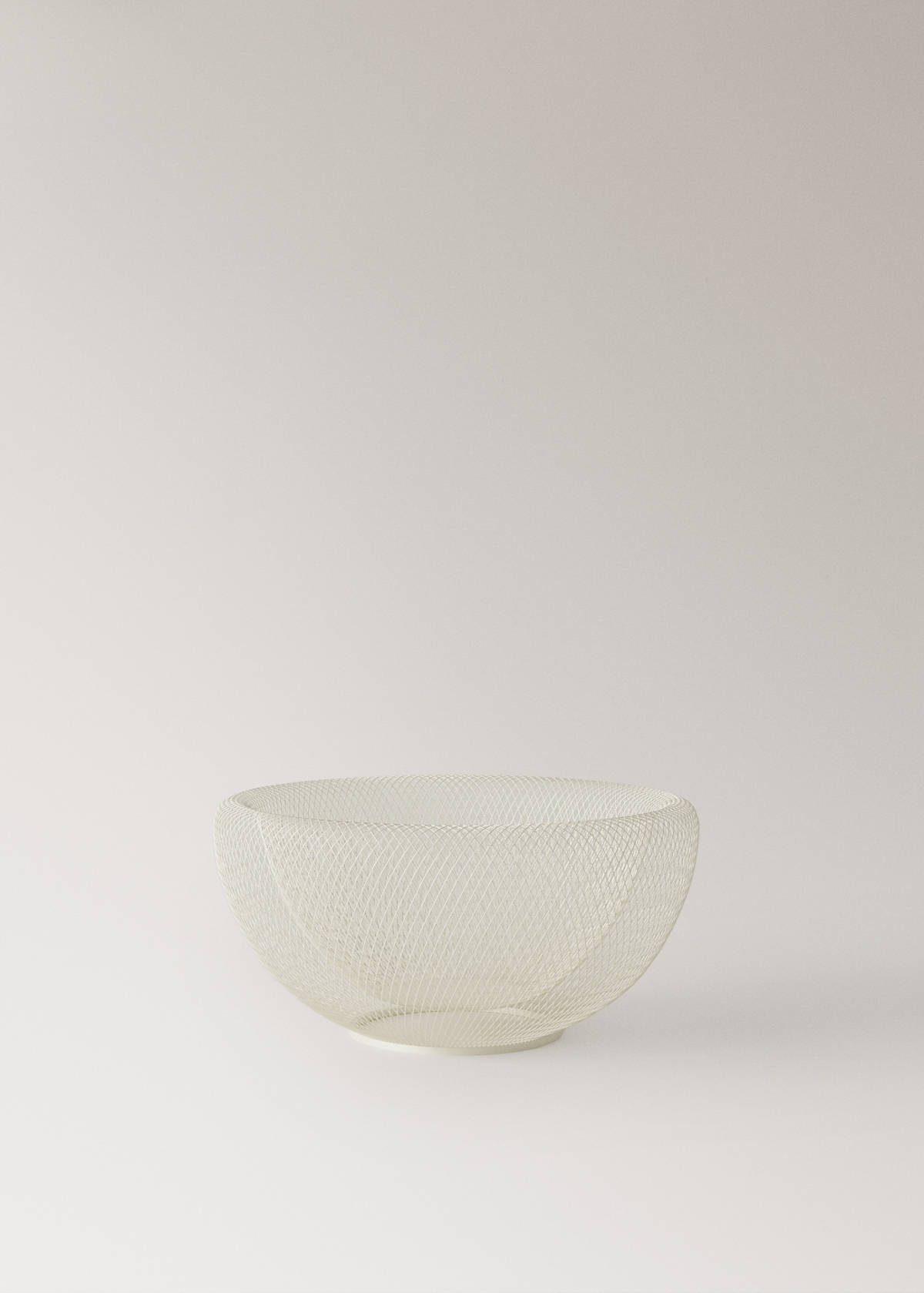 Wrought iron mesh fountain — Off White
