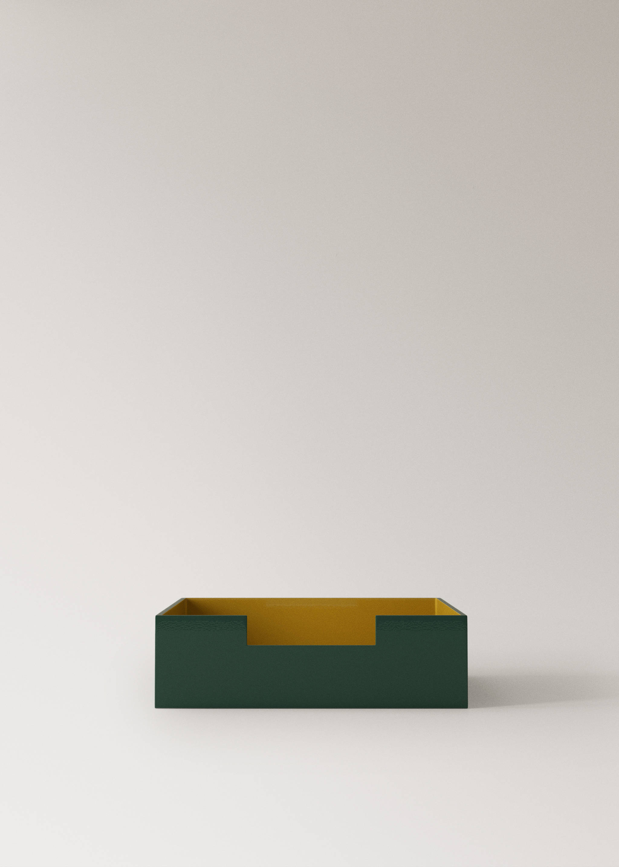 Two-tone wooden napkin holder - Article without model