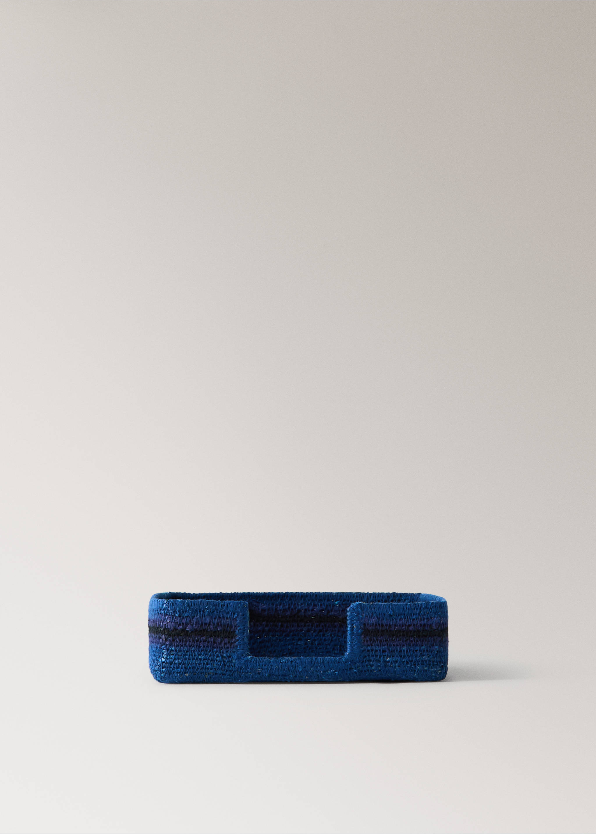 Seagrass Napkin Holder - Article without model, Vibrant blue. Ref: 37093293-00.