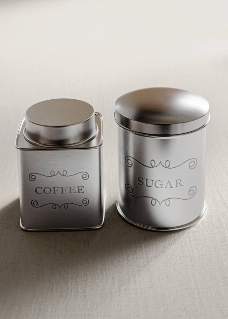 Stainless steel canister — Silver