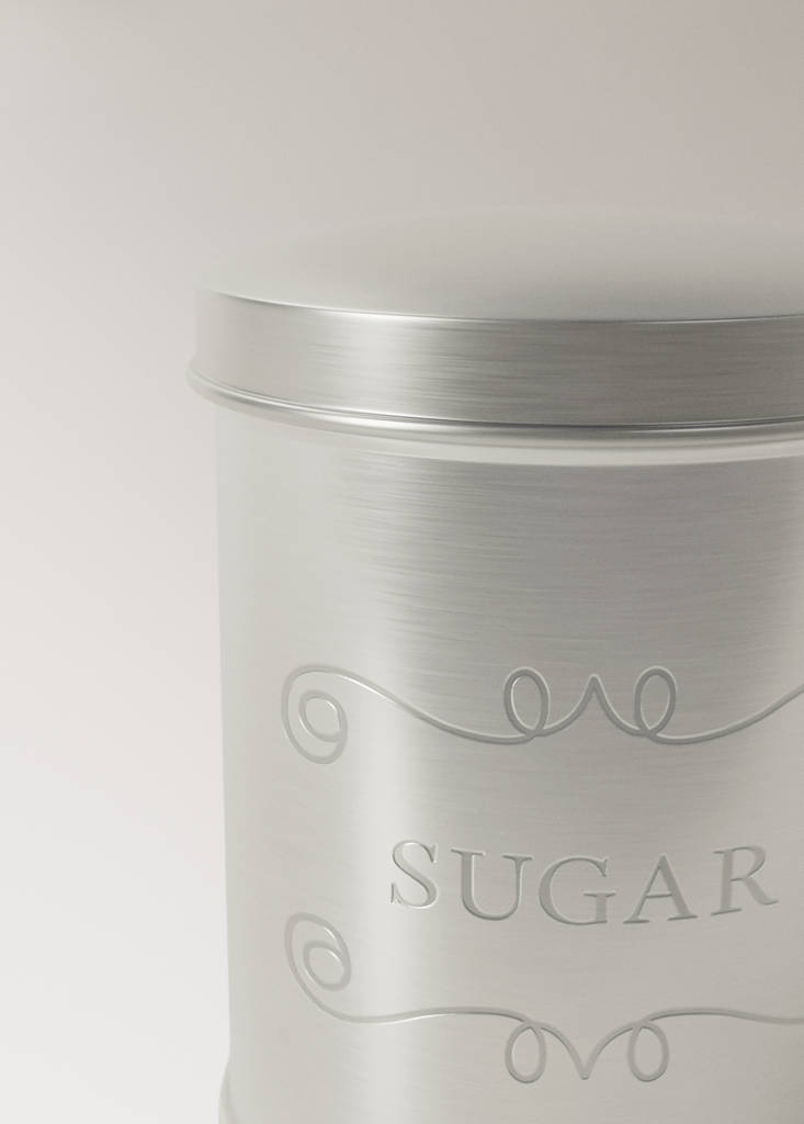 Stainless steel canister — Silver