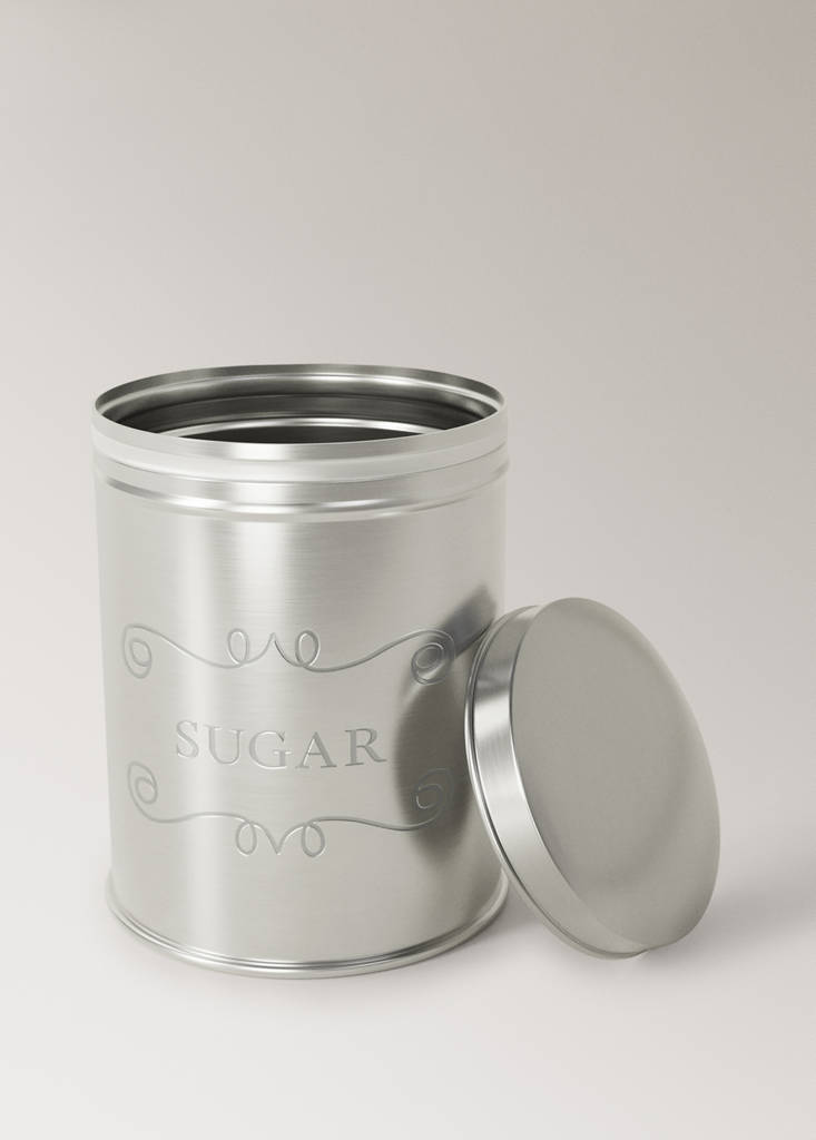 Stainless steel canister — Silver