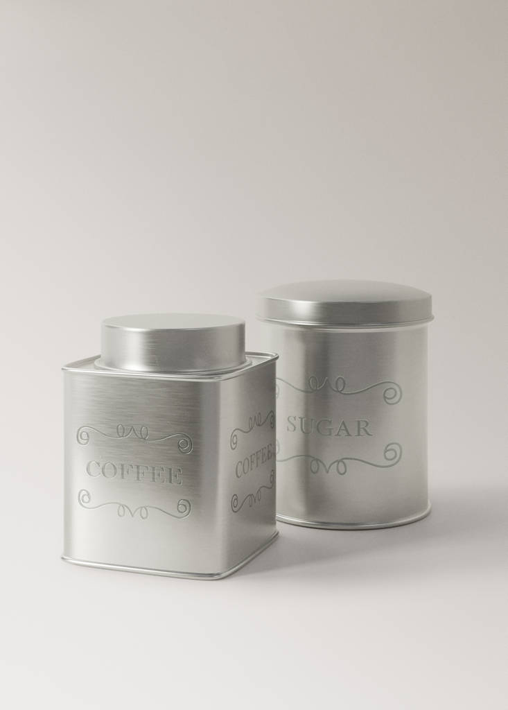 Stainless steel canister — Silver