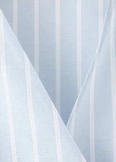 Striped cotton-blend shirt — Sky Blue 7
