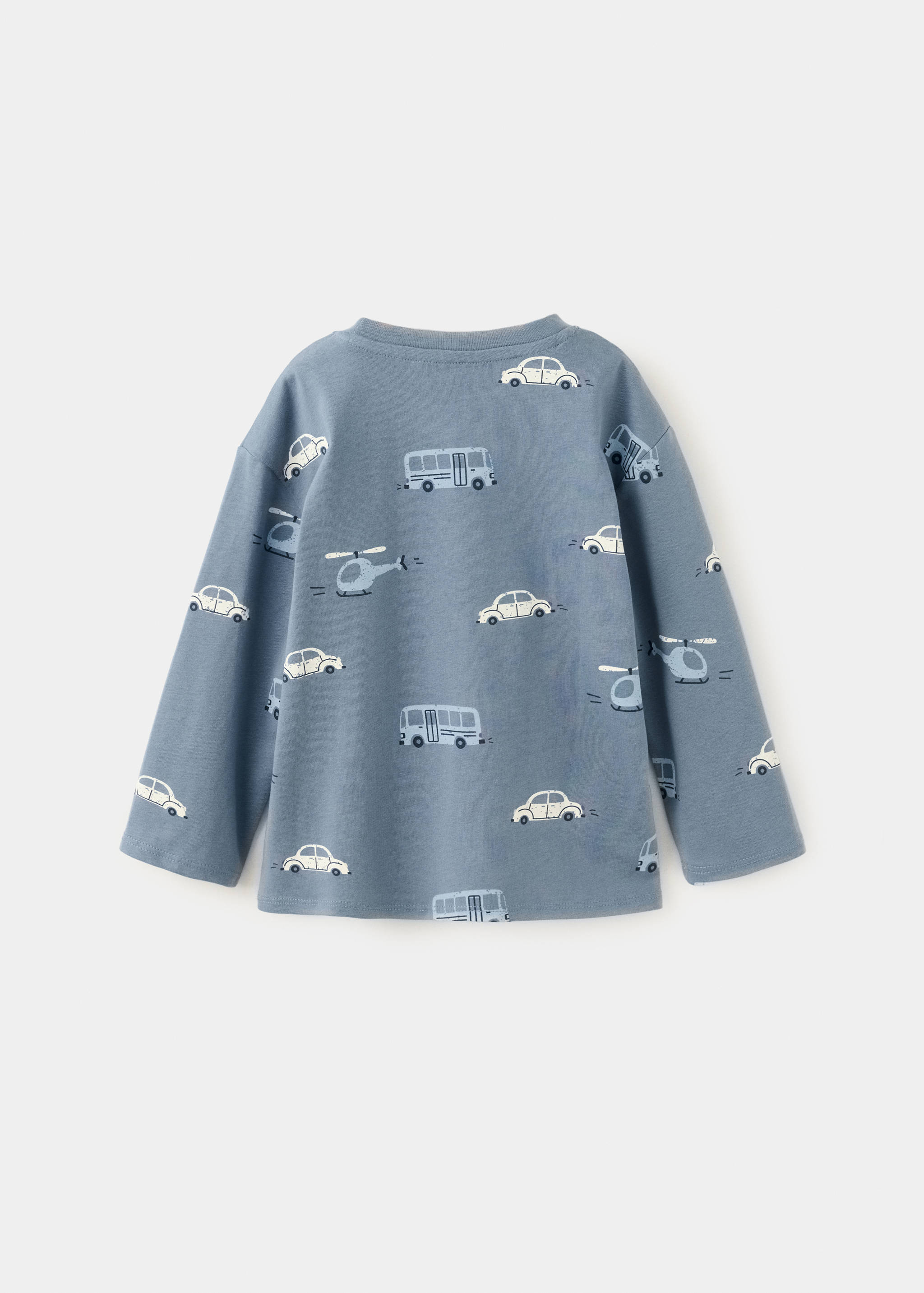 100% cotton T-shirt with designs - Reverse of the article