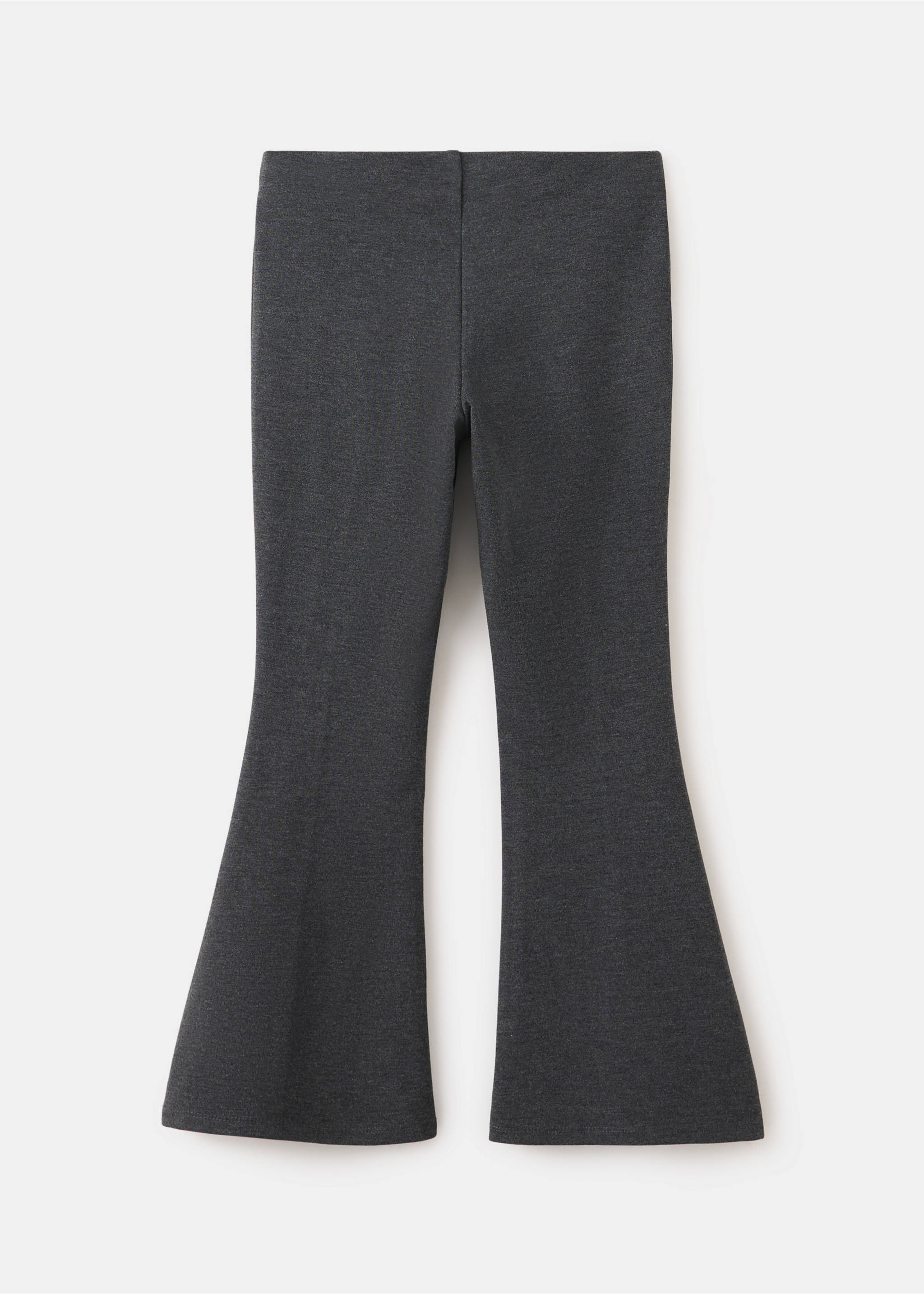 Flared seam leggings - Reverse of the article, Dark Heather Grey. Ref: 37093306-00.