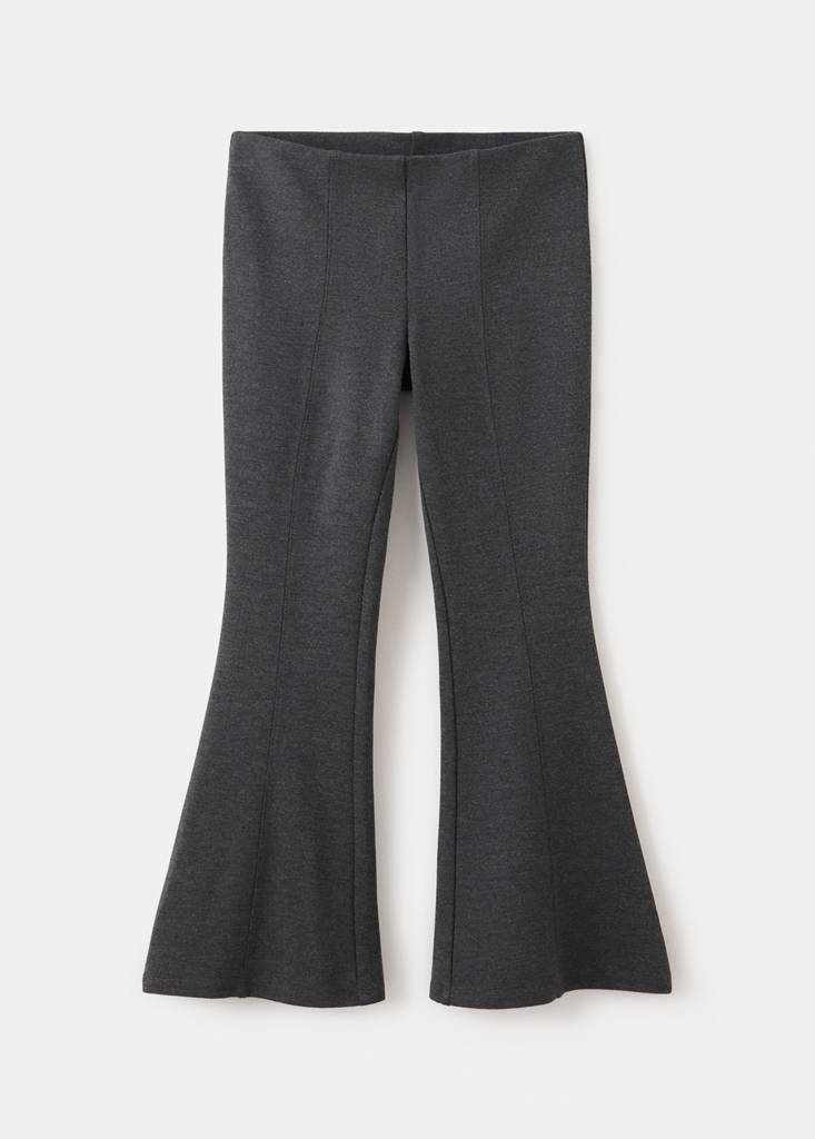 Flared seam leggings — Dark Heather Grey
