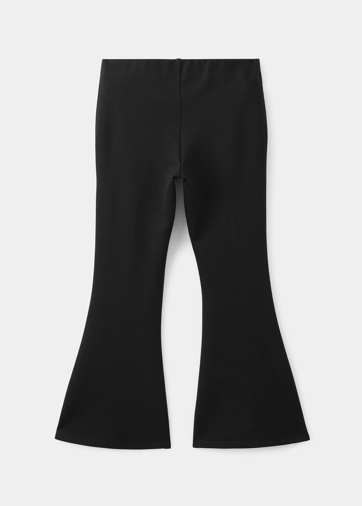 Flared seam leggings — Black