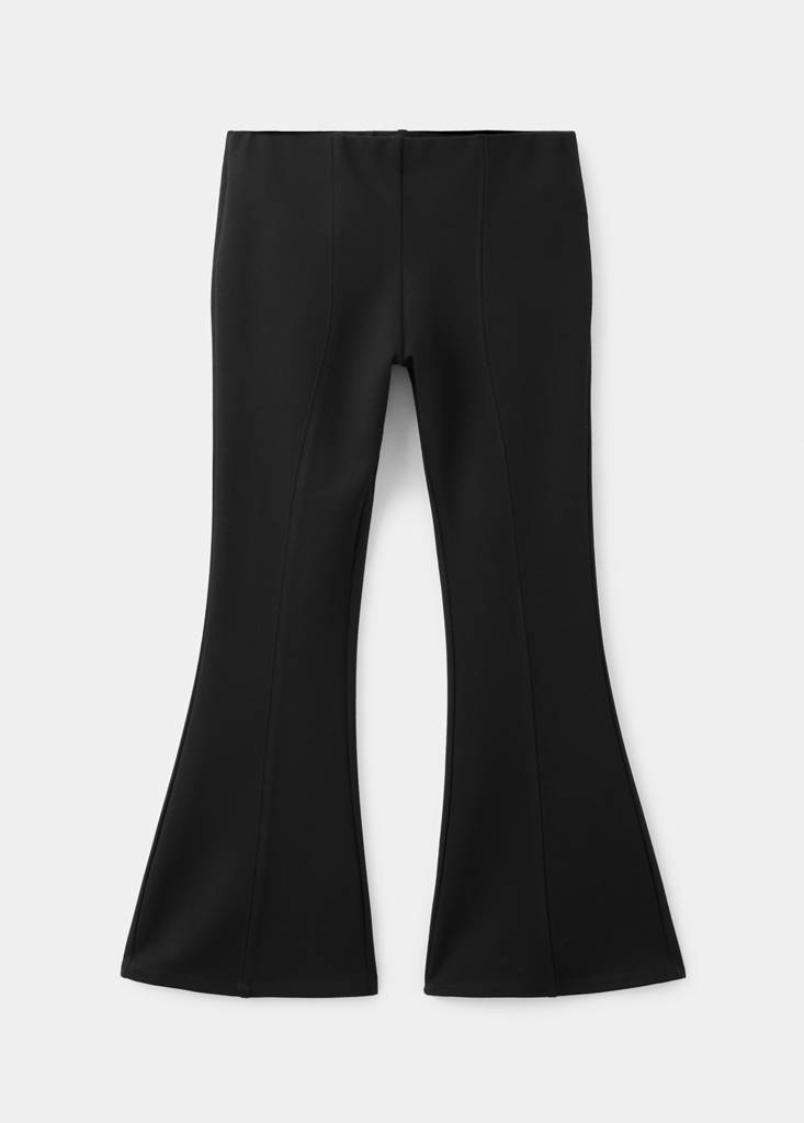 Flared seam leggings — Black