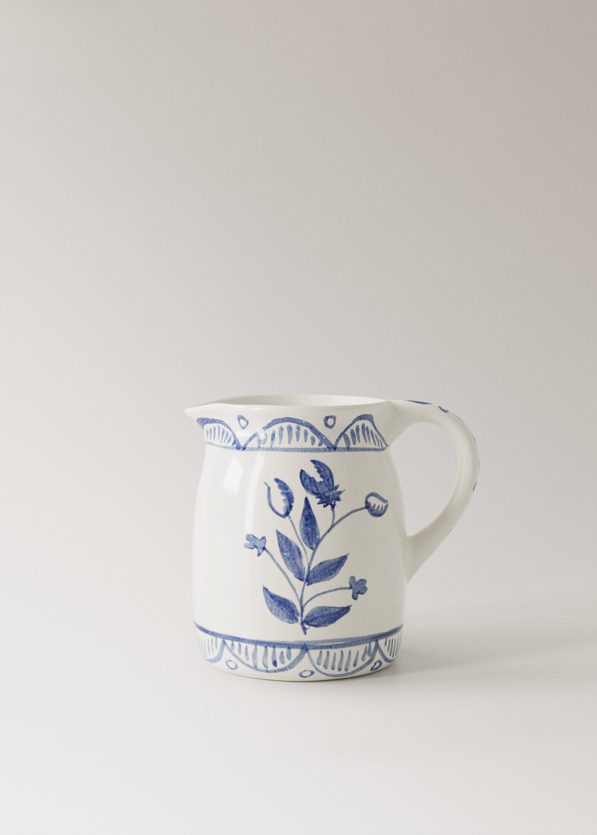 Hand-painted stoneware jar - Article without model