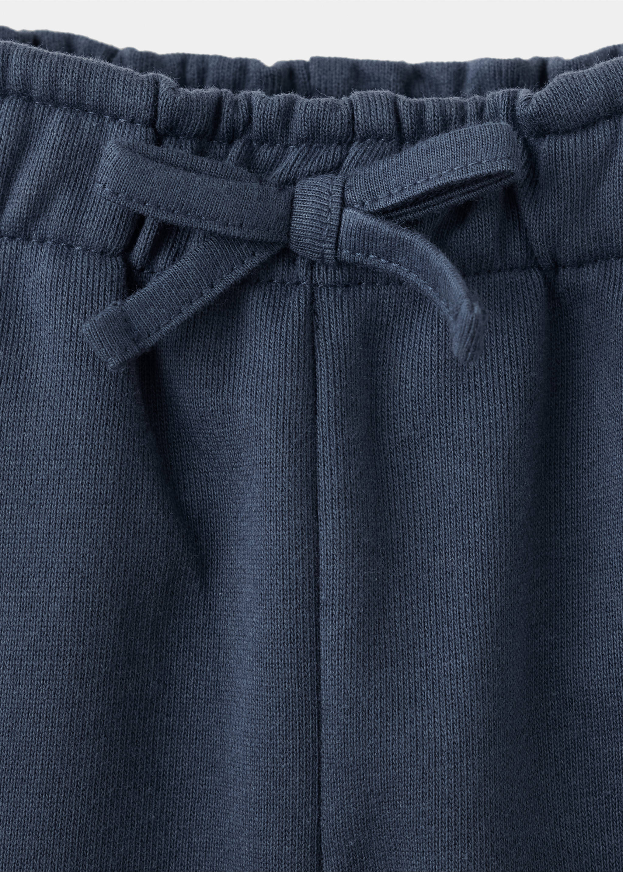 Joggers de algodão com cordão - Pormenor do artigo 8, Azul-marinho. Ref: 37093309-00.