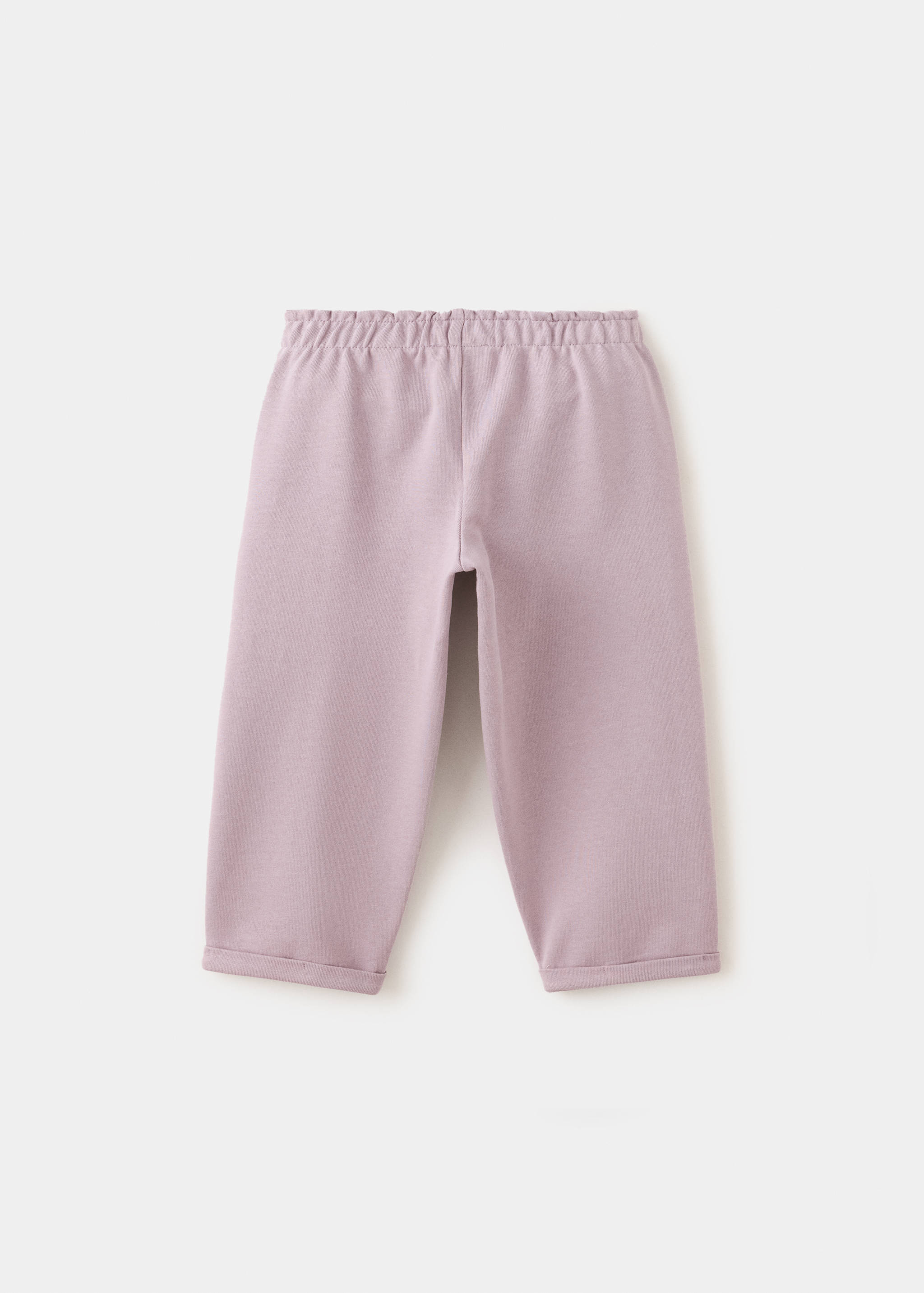 Joggers de algodão com cordão - Verso do artigo