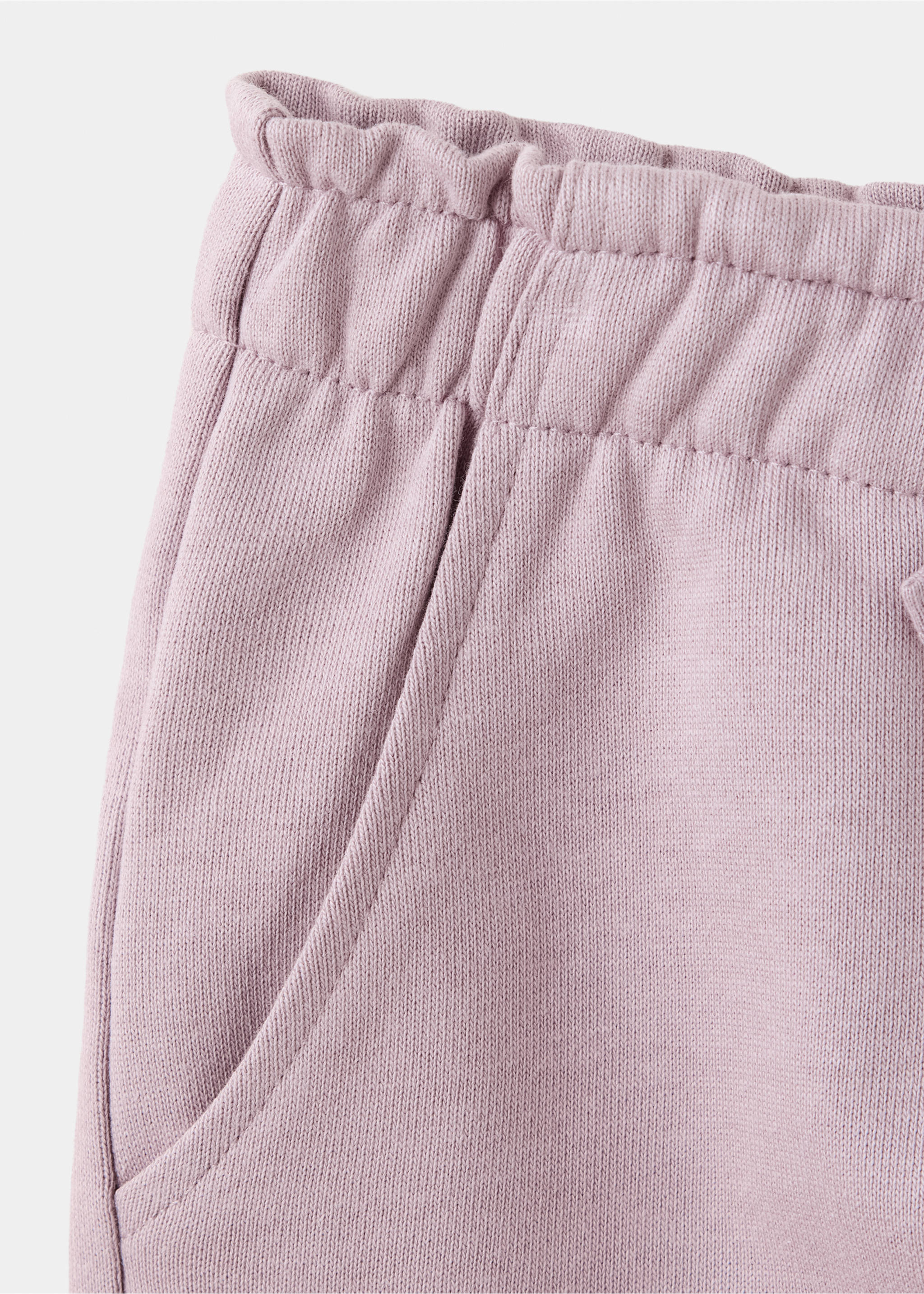 Joggers de algodão com cordão - Pormenor do artigo 0, Roxo-claro. Ref: 37093309-00.