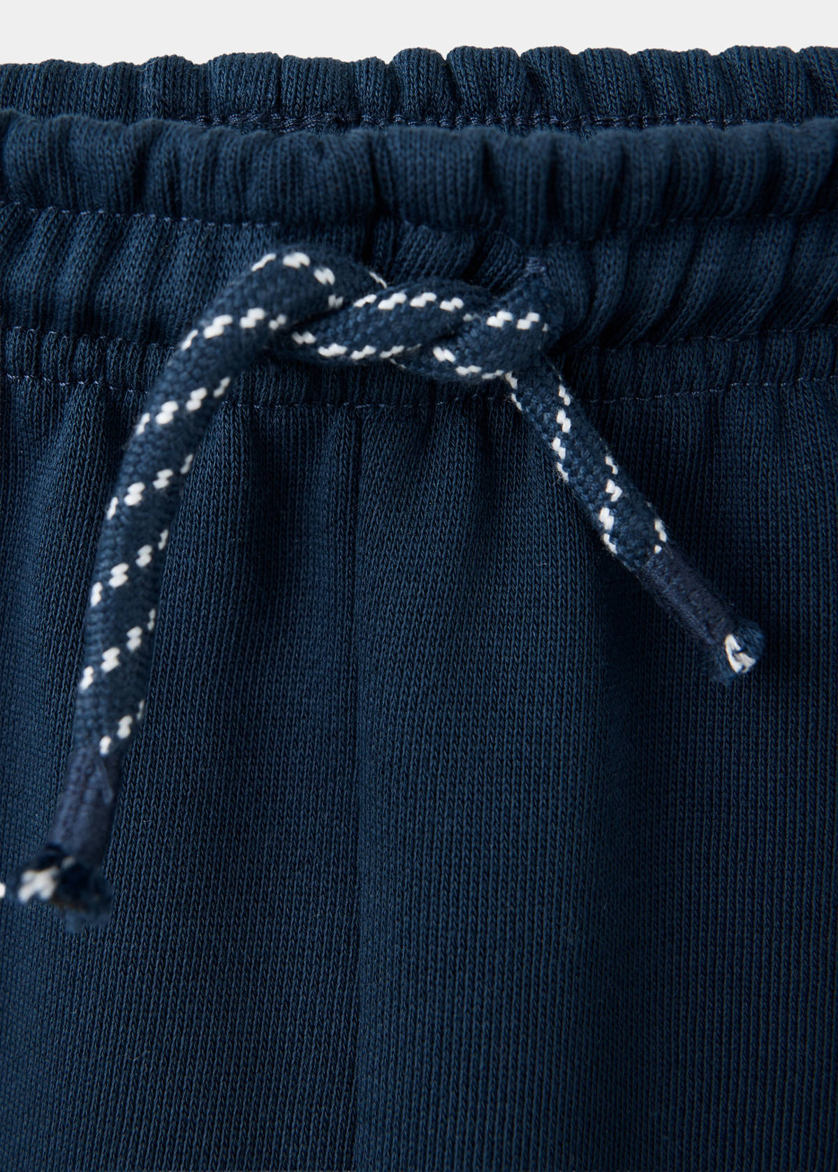 Cotton jogger-style trousers — Navy