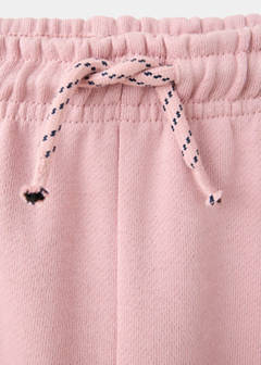 Cotton jogger-style trousers — Pink 2