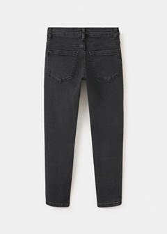Skinny fit cotton jeans — Black denim 3