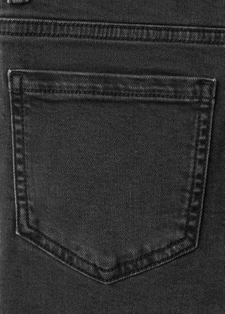 Skinny fit cotton jeans — Black denim