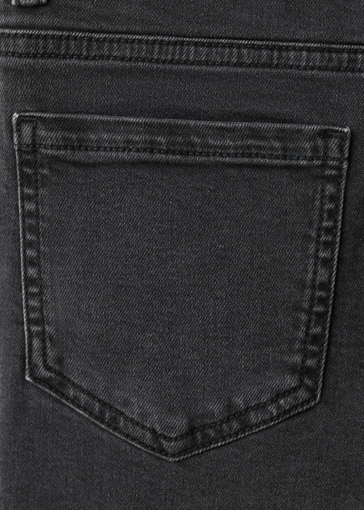 Skinny fit cotton jeans — Black denim