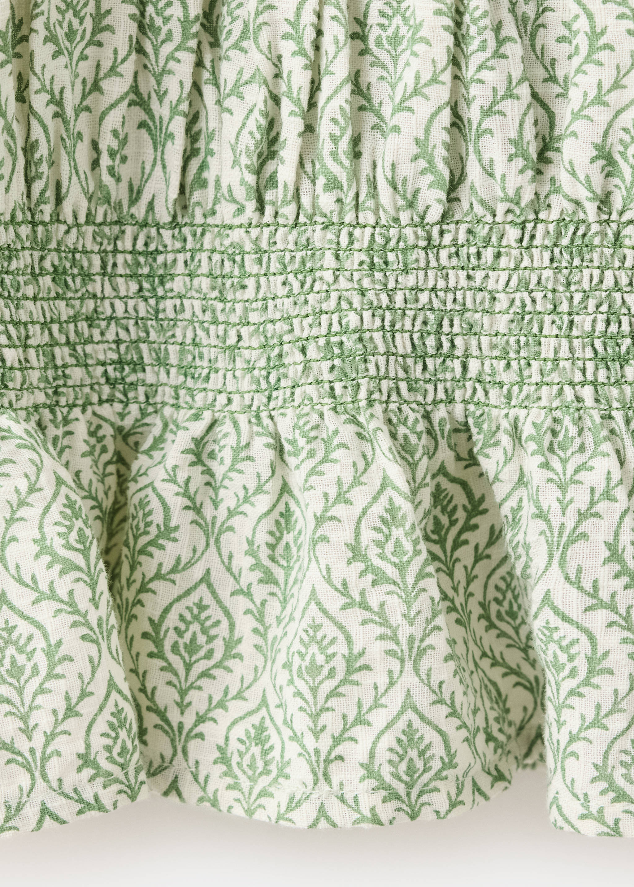 100% cotton gathered blouse - Details of the article 8