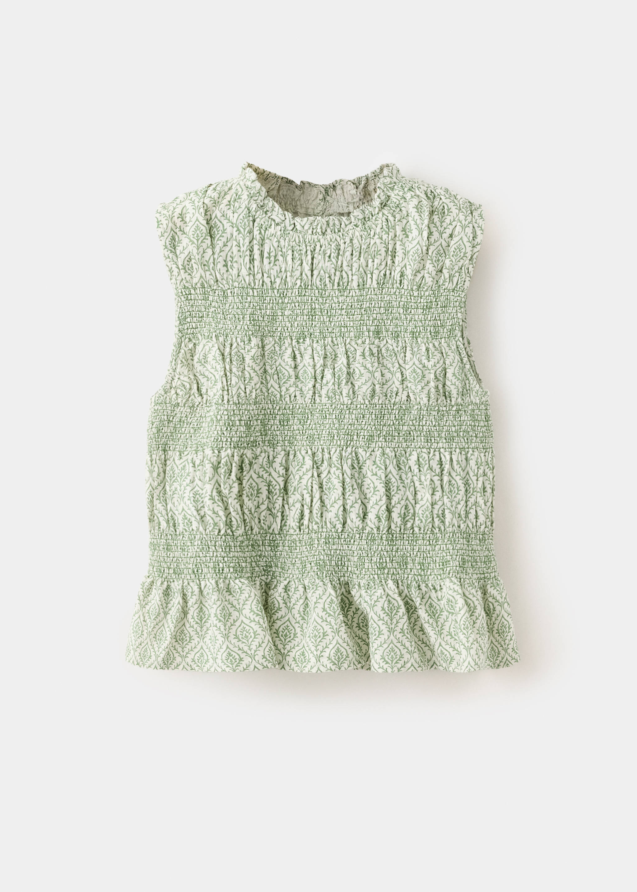 100% cotton gathered blouse - Article without model