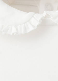 Cotton baby collar playsuit — Off White 2