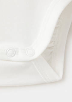 Cotton baby collar playsuit — Off White 4
