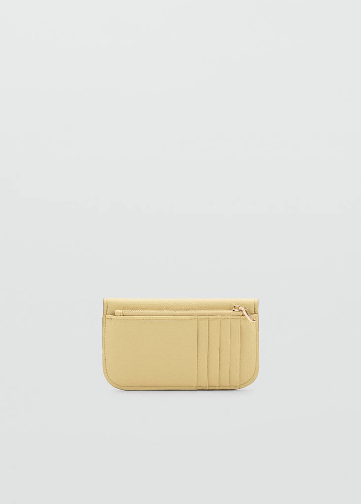 Wallet with button flap — Vanilla