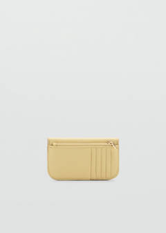 Wallet with button flap — Vanilla 4