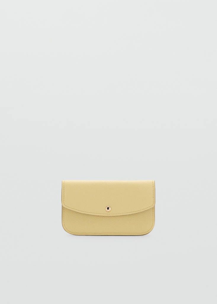Wallet with button flap — Vanilla