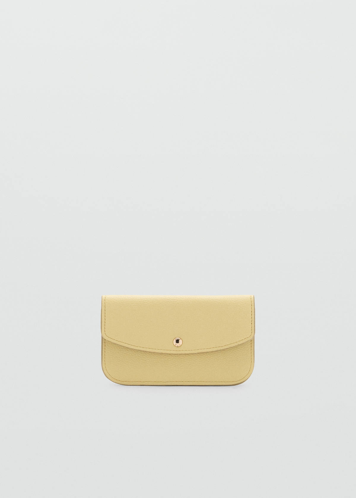 Wallet with button flap — Vanilla