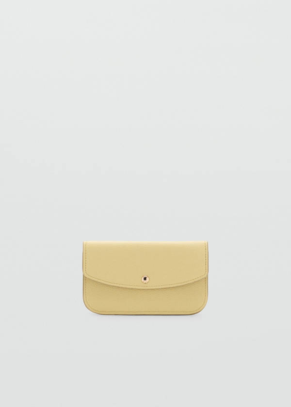 Wallet with button flap — Vanilla