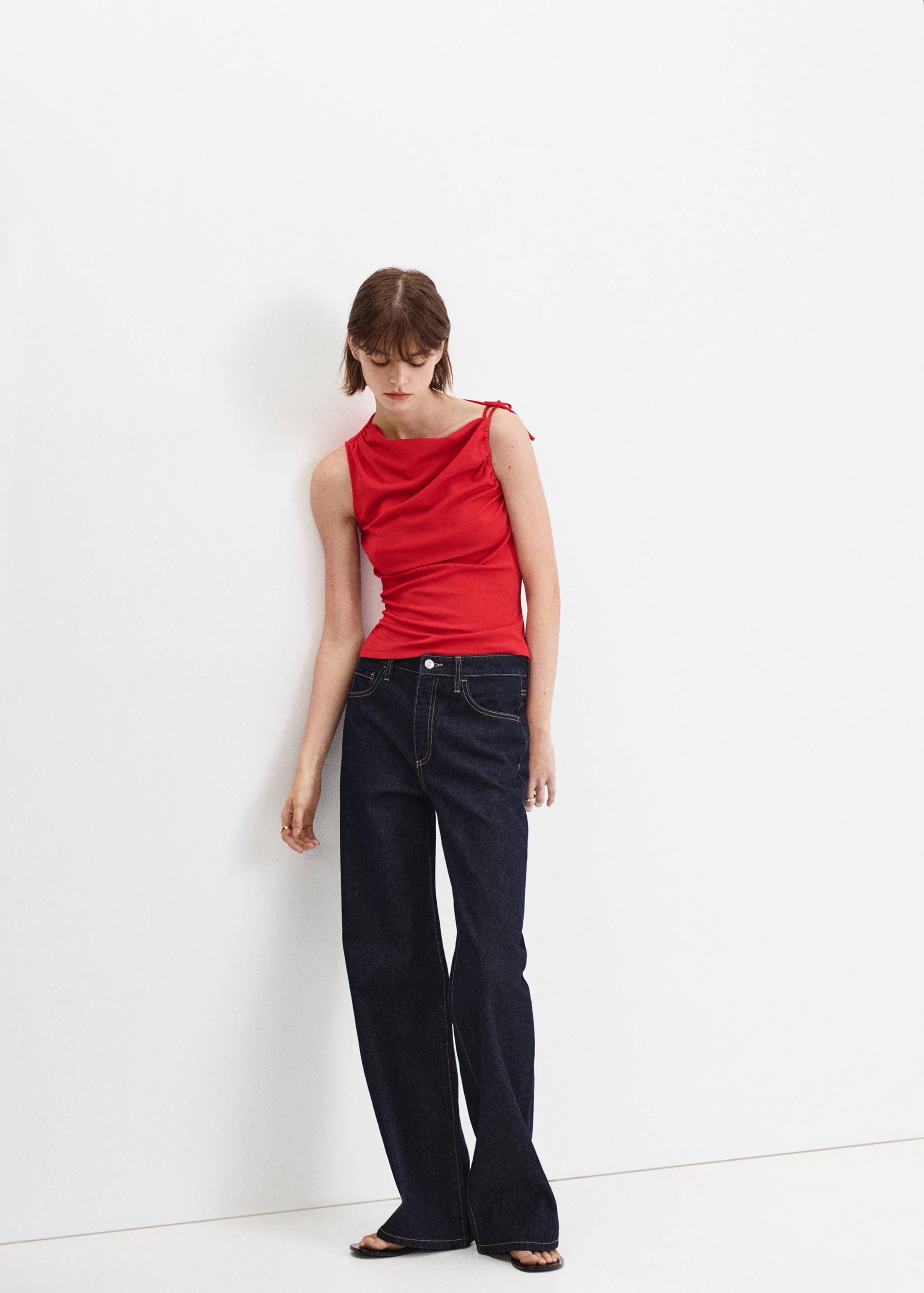 Asymmetric ruched top - General plane