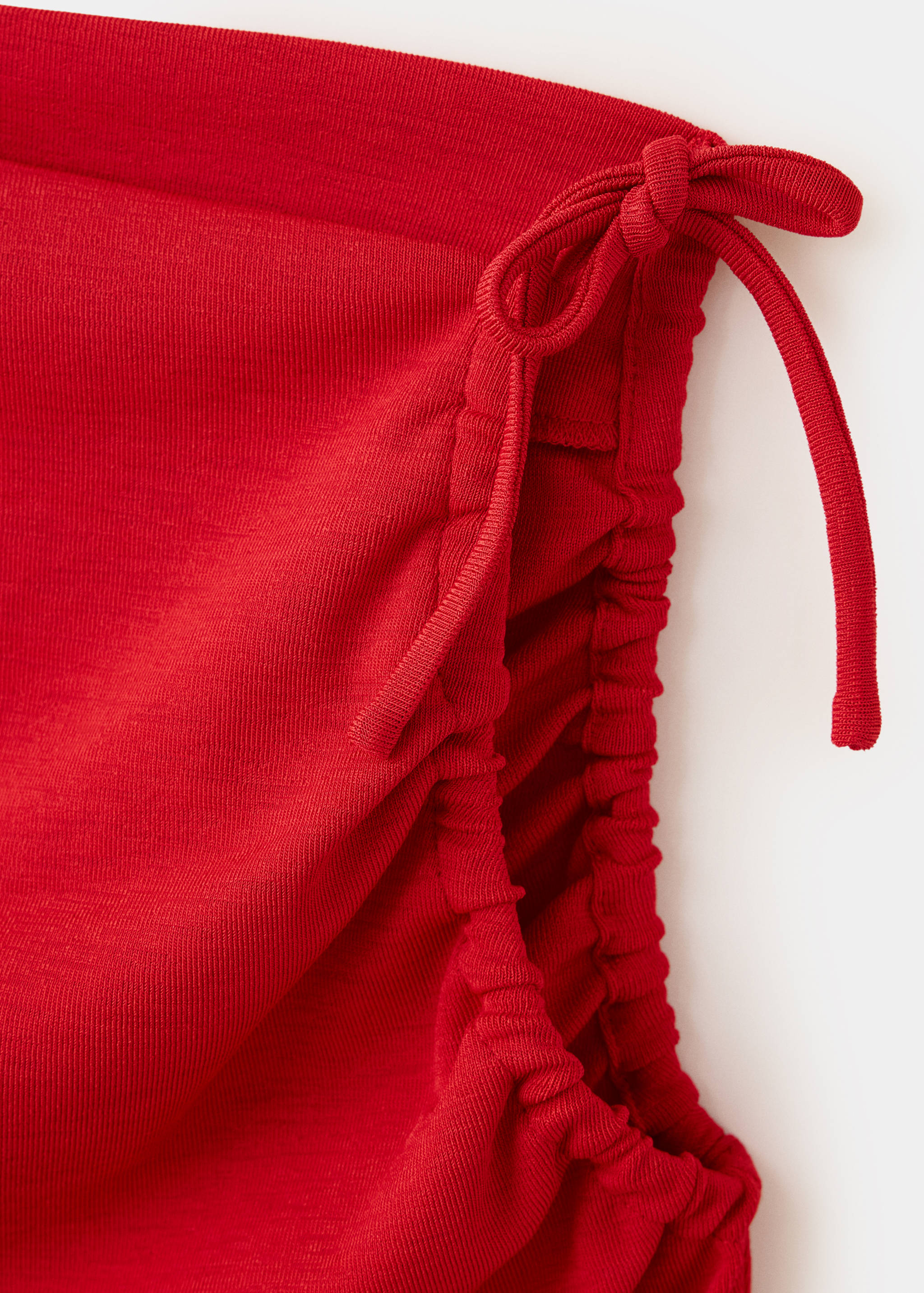 Asymmetric ruched top - Details of the article 0