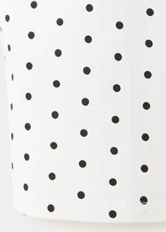 Polka dots cotton t-shirt — White 7