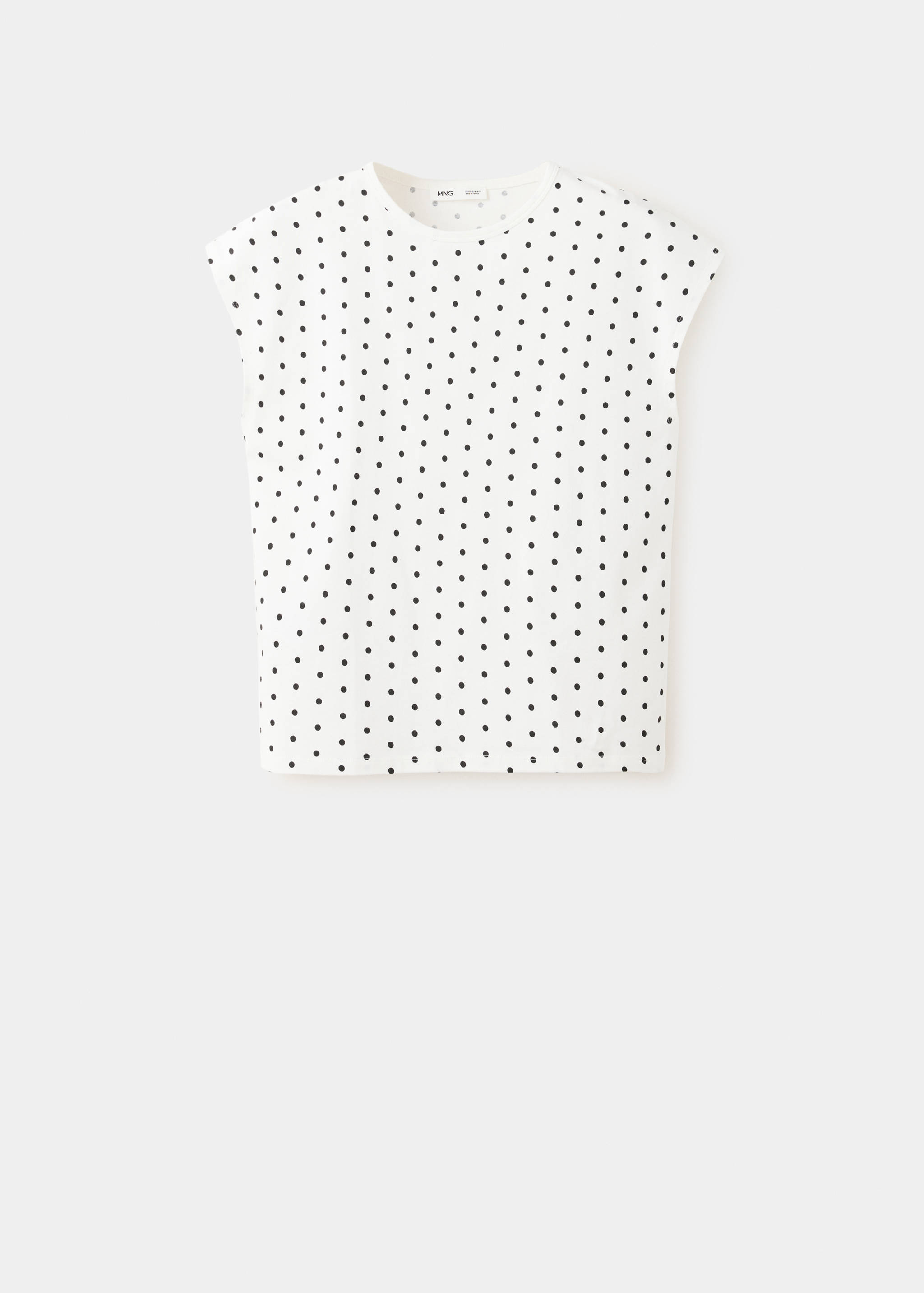 Polka dots cotton t-shirt - Article without model